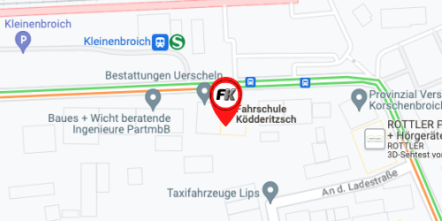 Standort Fahrschule Ködderitzsch in Kleinenbroich