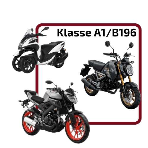 Klasse A1/B196 - Motorrad fahren mit 16 oder ohne Prüfung